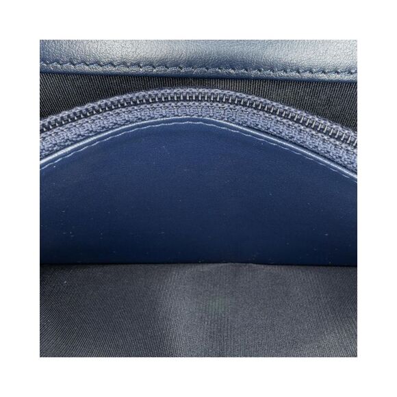 Pre Loved Chanel Tweed 19 Wallet On Chain Women Blue Satchel - Picture 8 of 8